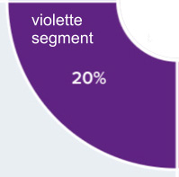 Billede af violet segment